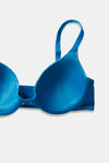 Zivame Sun's Bird Padded Wired 3/4th Coverage T-Shirt Bra - Methyl Blue — thumbnail 5